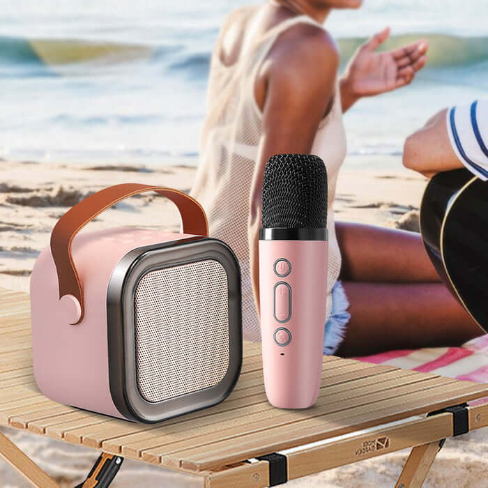 SingJoy Mini Karaoke System – Wireless Microphones for Unforgettable Singing Moments