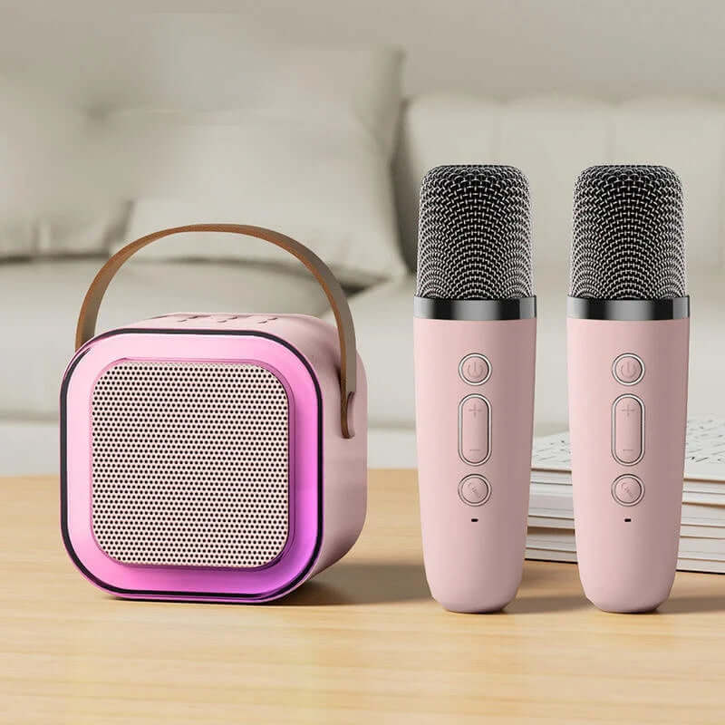 SingJoy Mini Karaoke System – Wireless Microphones for Unforgettable Singing Moments