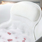 LuxieSpa 4D Luxury Bath Cushion - Breathable Cushion with Neck and Back Support for a Relaxing Bath