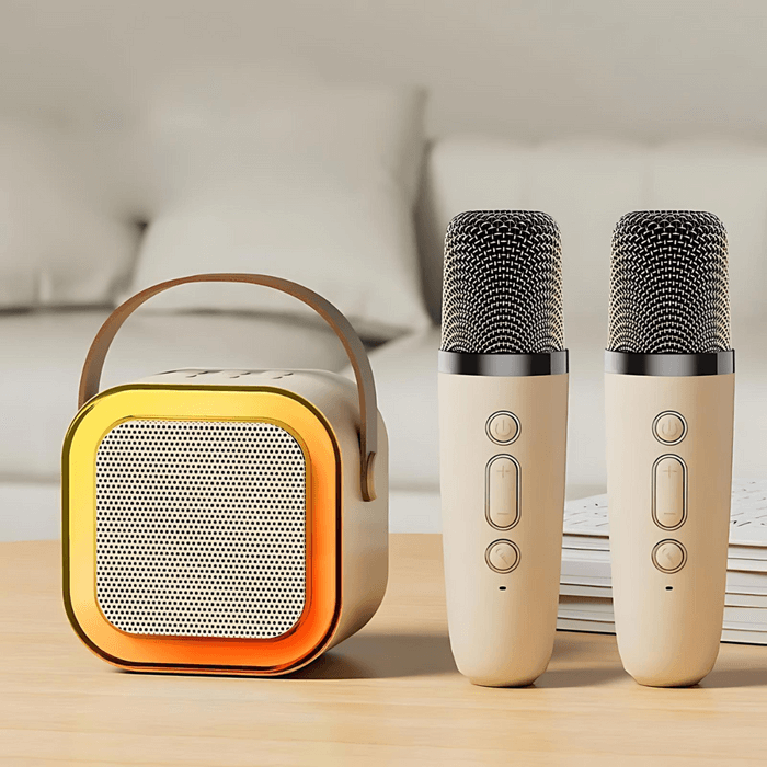 SingJoy Mini Karaoke System – Wireless Microphones for Unforgettable Singing Moments