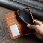 Magnetic Leather iPhone Case – Stylish Protection with Quality