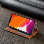 Magnetic Leather iPhone Case – Stylish Protection with Quality