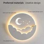 Magical LED Wall Lamp with Moon and Stars │ Create an Enchanting Atmosphere in Your Room