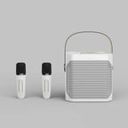 Powerful Karaoke Bluetooth Speaker – Portable 360° Stereo Surround Wireless Subwoofer with Dual Microphone Boombox