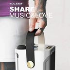 Powerful Karaoke Bluetooth Speaker – Portable 360° Stereo Surround Wireless Subwoofer with Dual Microphone Boombox