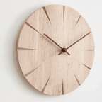 Timeless Wood Wall Clock - Elegant Minimalist Solid Wood Pendulum Clock