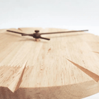 Timeless Wood Wall Clock - Elegant Minimalist Solid Wood Pendulum Clock